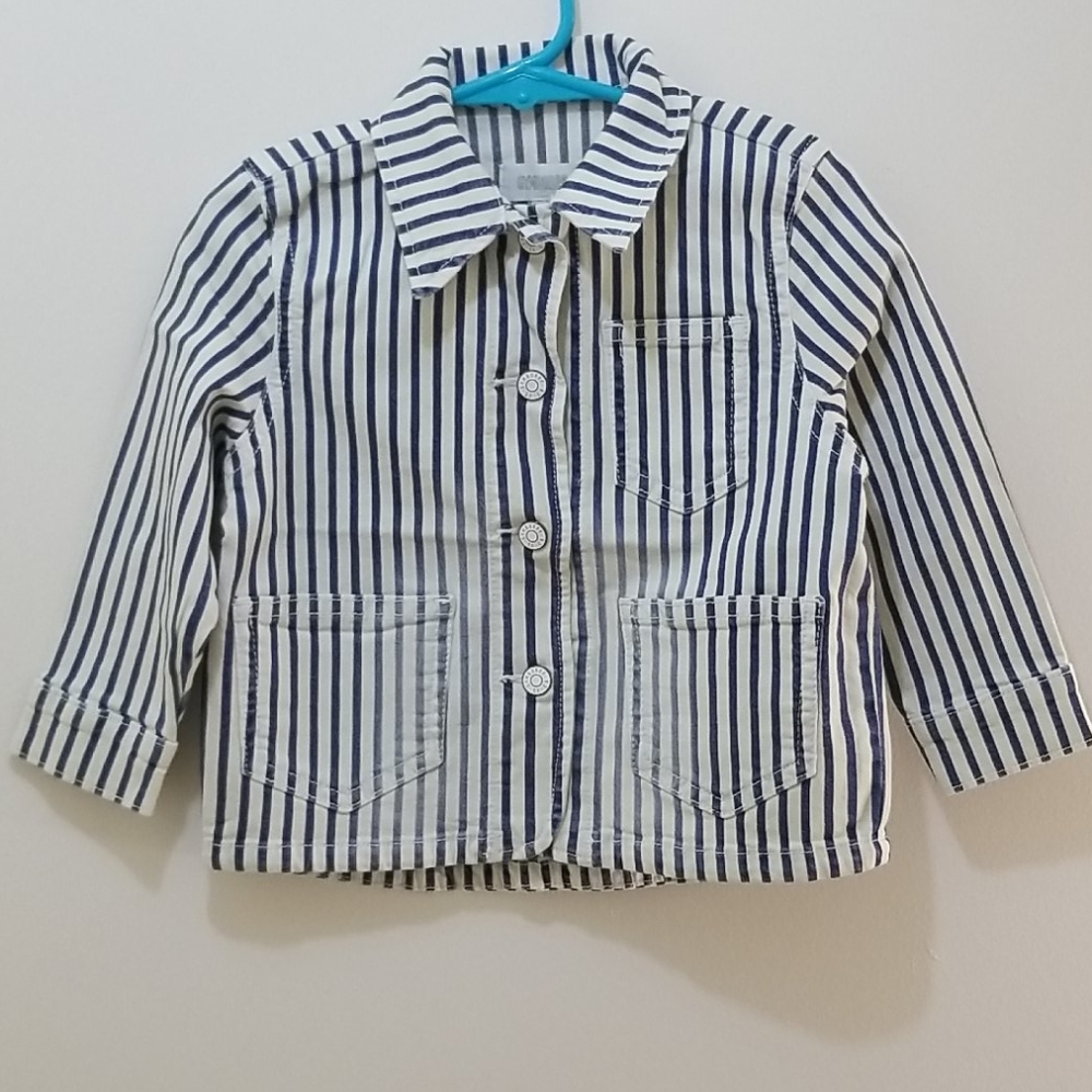 Gymboree Girls Jean's Jacket & Pants Stripes Set